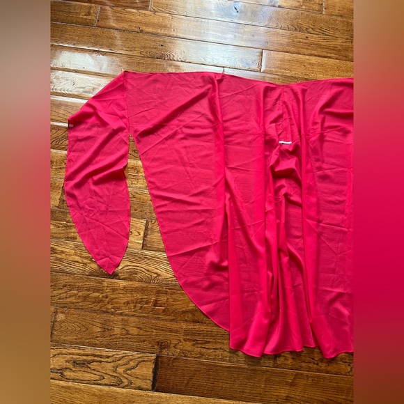 Wolford Swim Cover Up Sheer Red One Size - Picture 7 of 12